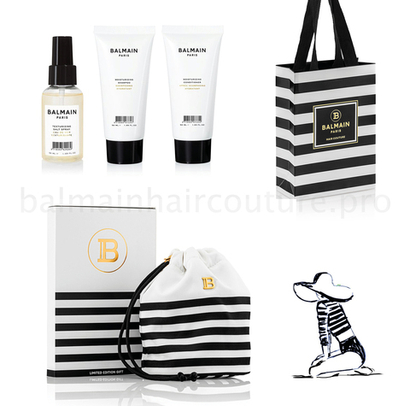 Balmain Hair Couture Сумочка для косметики (шампунь увлажняющий 50 мл, кондиционер увлажняющий 50 мл, солевой спрей 50 мл)