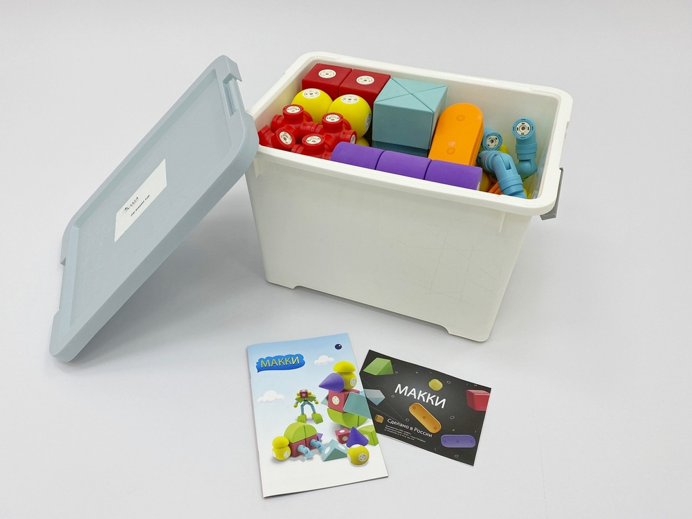 Мягкий магнитный конструктор Макки 120