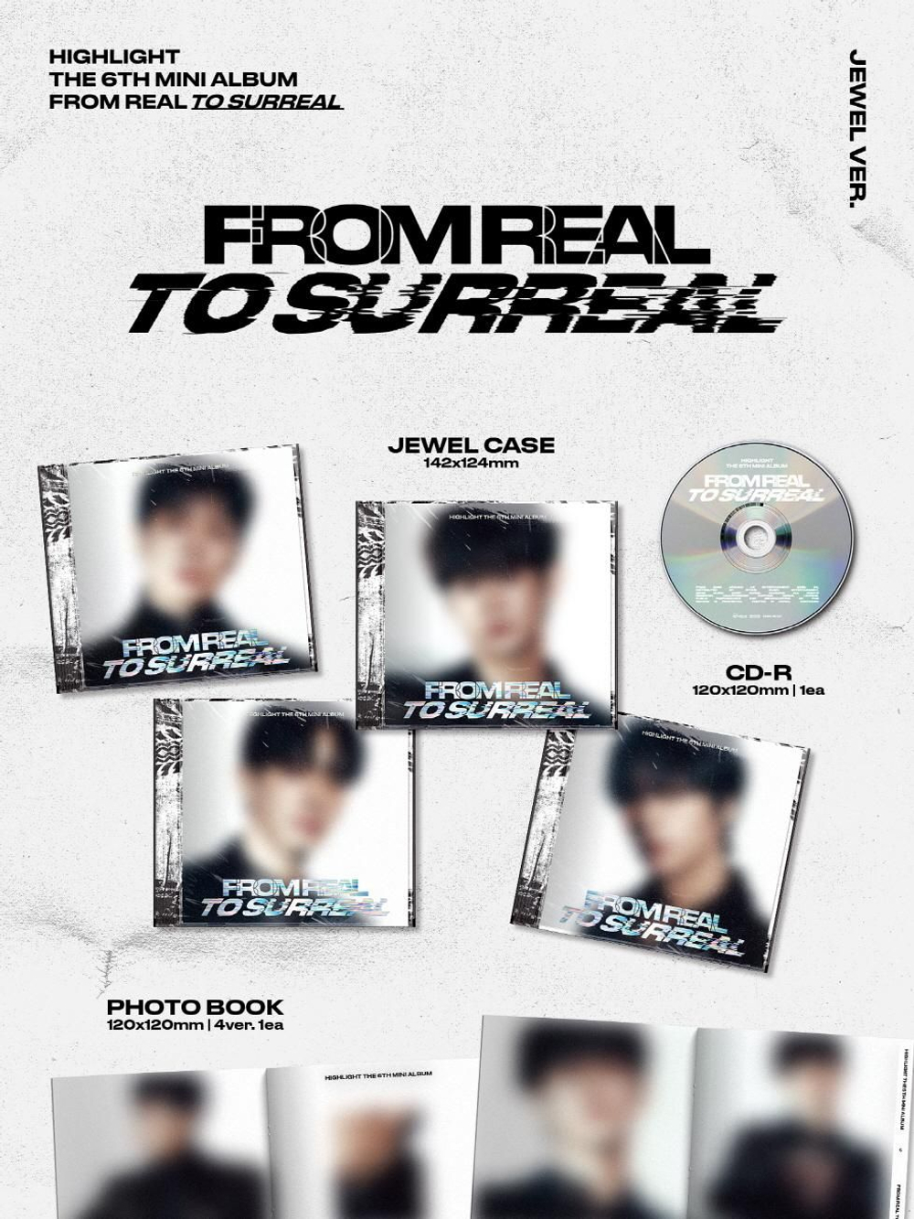 Альбом HIGHLIGHT - FROM REAL TO SURREAL 6th Mini Album JEWEL RANDOM Version