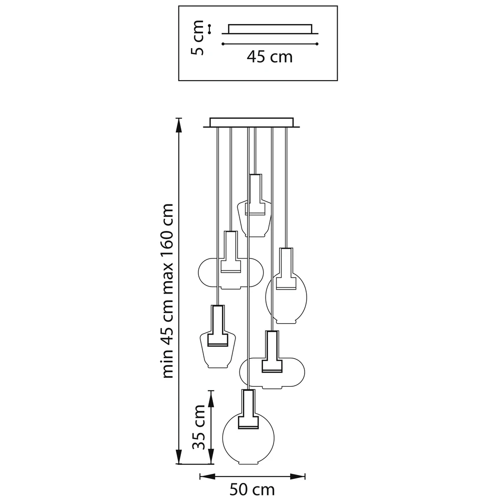 Каскадная люстра Lightstar DISCO 792169