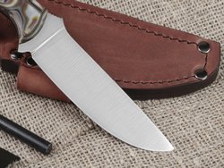 Нож для бушкрафта "Форест", сталь VG-10/Elmax, рукоять микарта (камуфляж)