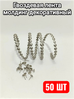 Гвоздевая лента "Матовое Серебро" молдинги для мебели
