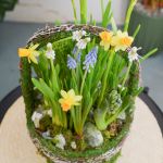 Композиция с первоцветами Лесная корзина L