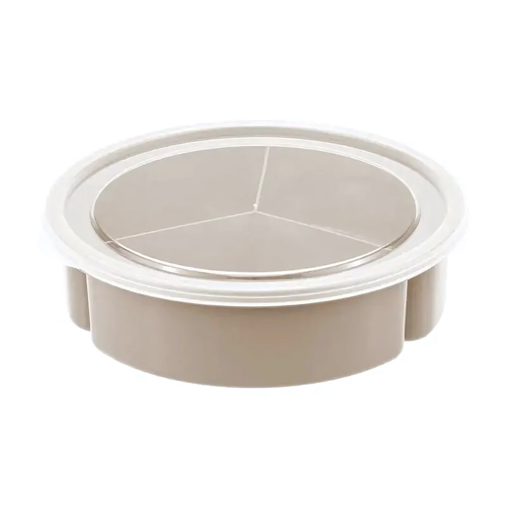 Менажница с крышкой 3 секций (3*300мл) капучино