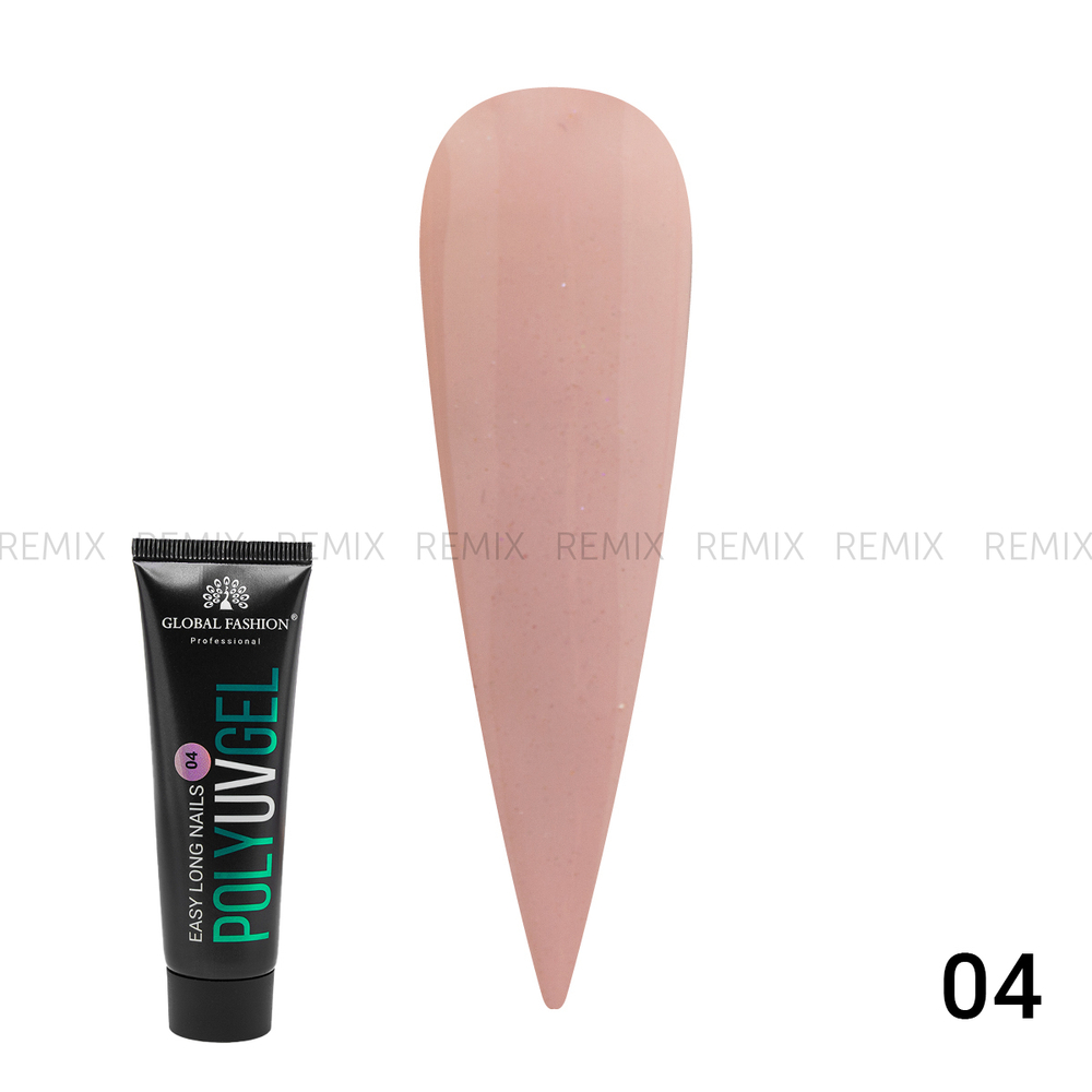 Polygel with shimmer (Полигель с шиммером) Global Fashion 30 г04