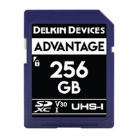 Карта памяти Delkin Devices Advantage SDXC 256GB UHS-I U3 V30, R/W 100/80 МБ/с