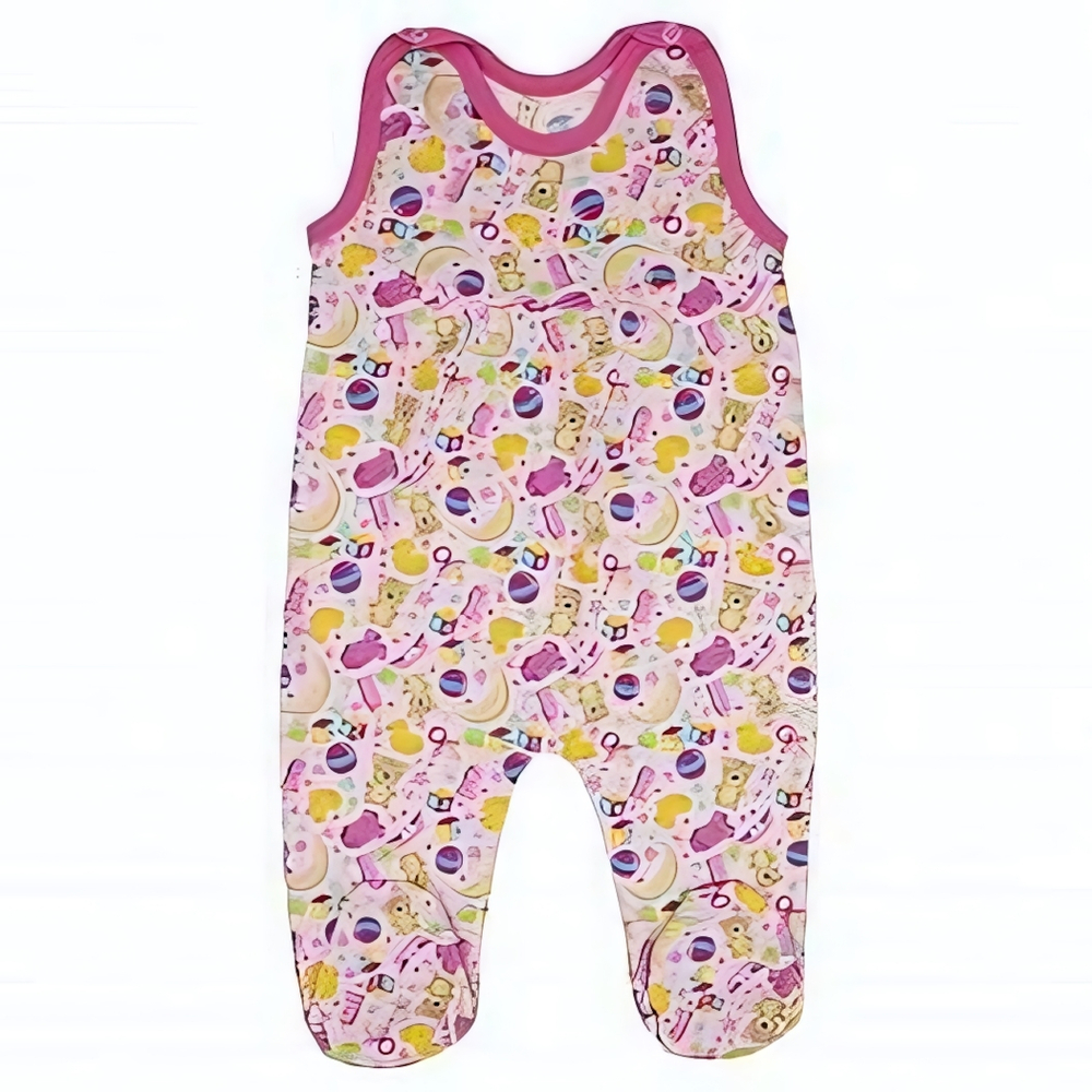 Ползунки с грудкой 011Ф в ассорт. р.80-86/52 (Юлла)