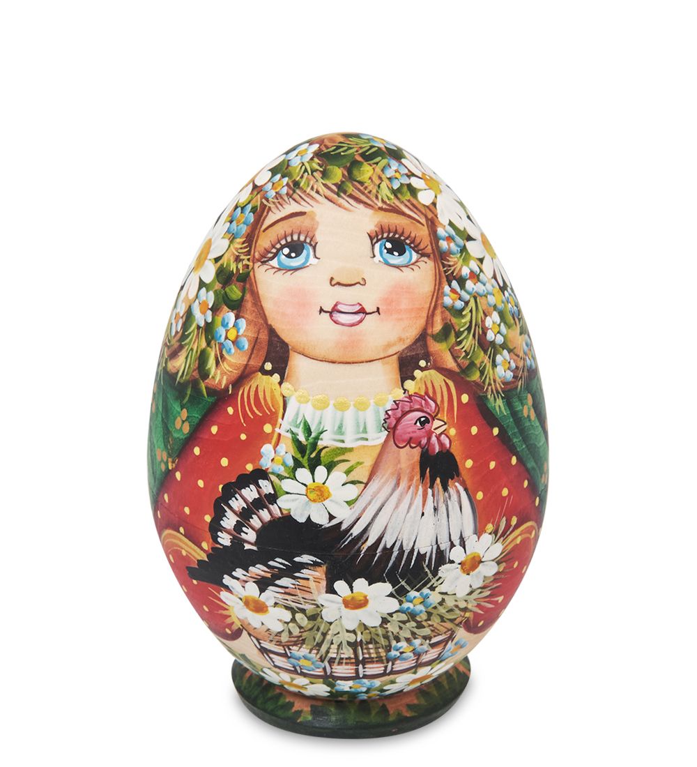 Народные промыслы МР-16/39 Матрешка-Яйцо 4м «Мария с цыплятами»