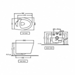 Унитаз подвесной Jaquar Vignette VGS-WHT-81953 с крышкой-сиденьем микролифт