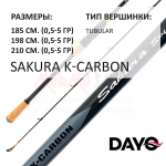 Спиннинг SAKURA K-Carbon 0,5-5 гр от DAYO (ДоЮй)