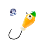 Мормышка вольфрамовая LumiCom КАПЛЯ С УШКОМ (обмазка с камнем малек), 5,0мм, MGd, 10 штук в упаковке