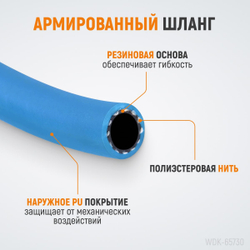 WDK-65730 Пневматический шланг на катушке