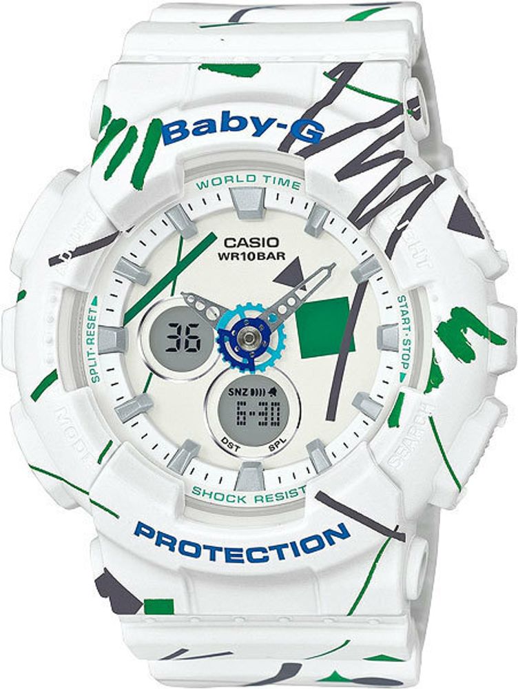 Японские наручные часы Casio Baby-G BA-120SC-7A с хронографом