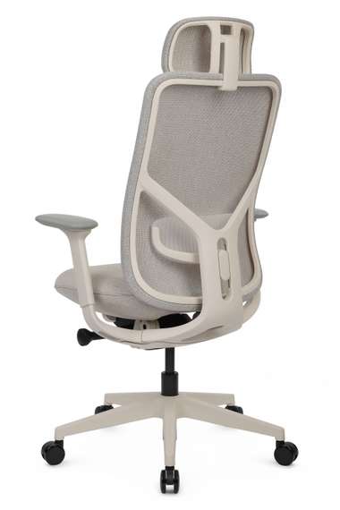 Кресло Antler EAN-001AW Белый пластик/Светло-бежевый