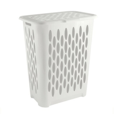 Корзина для белья Keeplex Light с откидной крышкой 37л 42,2х29х51,5см белое облако