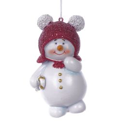 GAEM Фигурка декоративная подвесная "Снеговик", L6 W4 H10 см