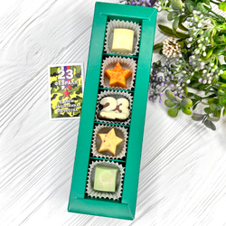 Шоколадный набор "23 февраля": 5 конфет ручной работы