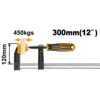 Струбцина столярная 120х300мм INGCO HFC021201 INDUSTRIAL