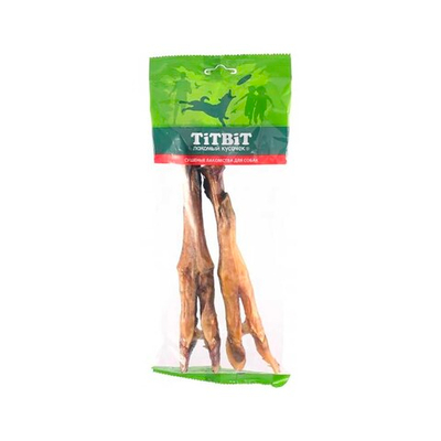 TiTBiT Ноги вяленые бараньи 2 (мягкая упаковка) - лакомства для собак