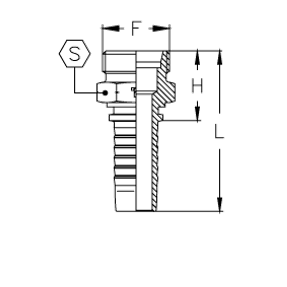 Фитинг DN 10 DKO-S (Ш) 22x1.5 14