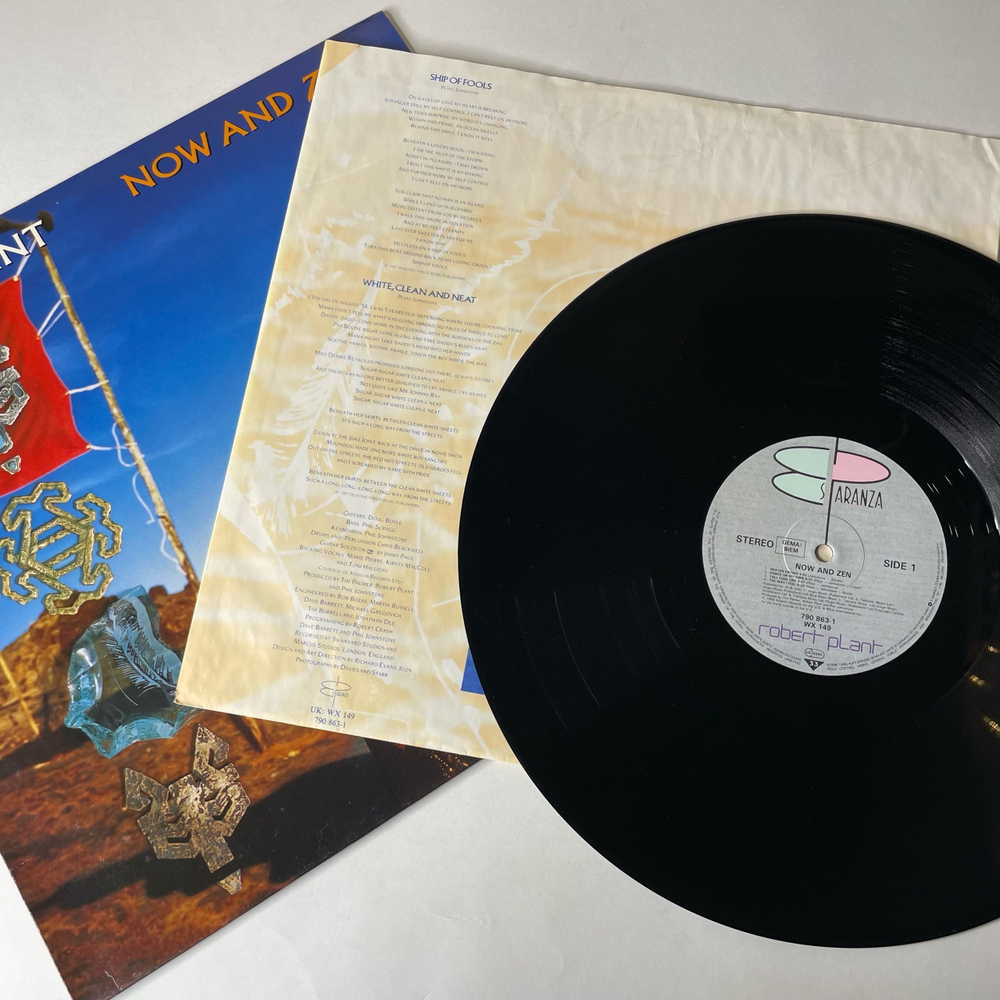 Винтажная виниловая пластинка LP Robert Plant Now And Zen (Германия 1988)