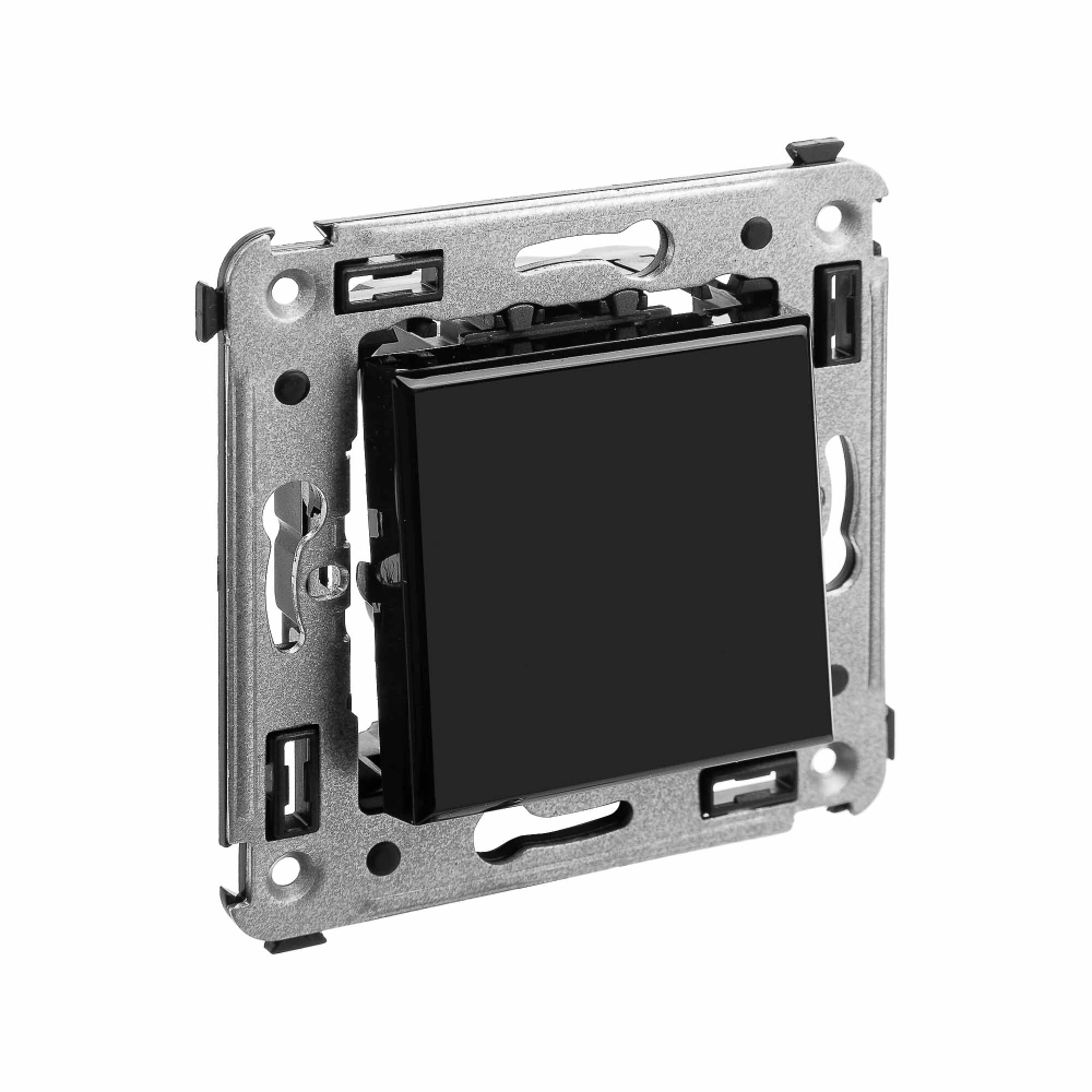 Кнопка одноклавишная в стену, "Avanti", "Черный квадрат"