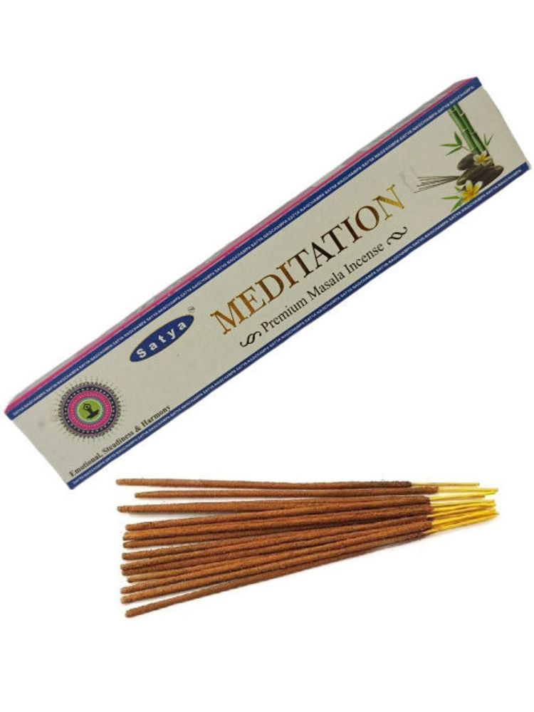 Satya Premium Meditation Благовоние-масала Медитация 15 г