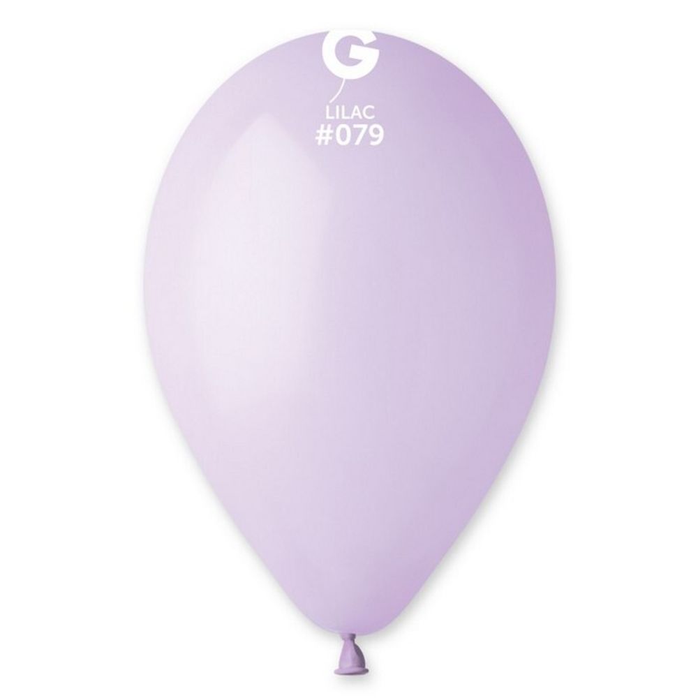 Воздушные шары Gemar, цвет 079 пастель, лиловый, 100 шт. размер 10&quot;