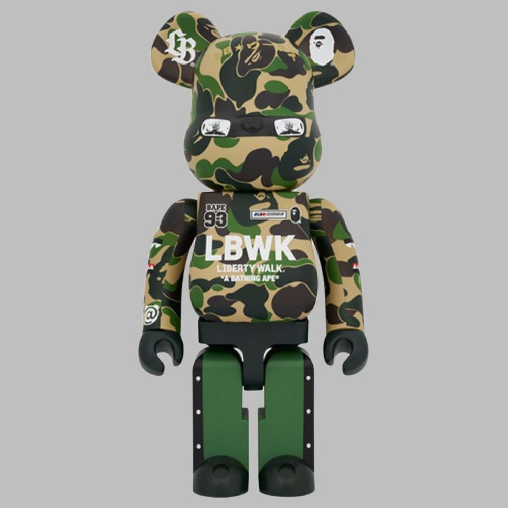 Дизайнерские игрушки BE@RBRICK 1000% LBWK × BAPE(R), BE@RBRICK-2412-0023