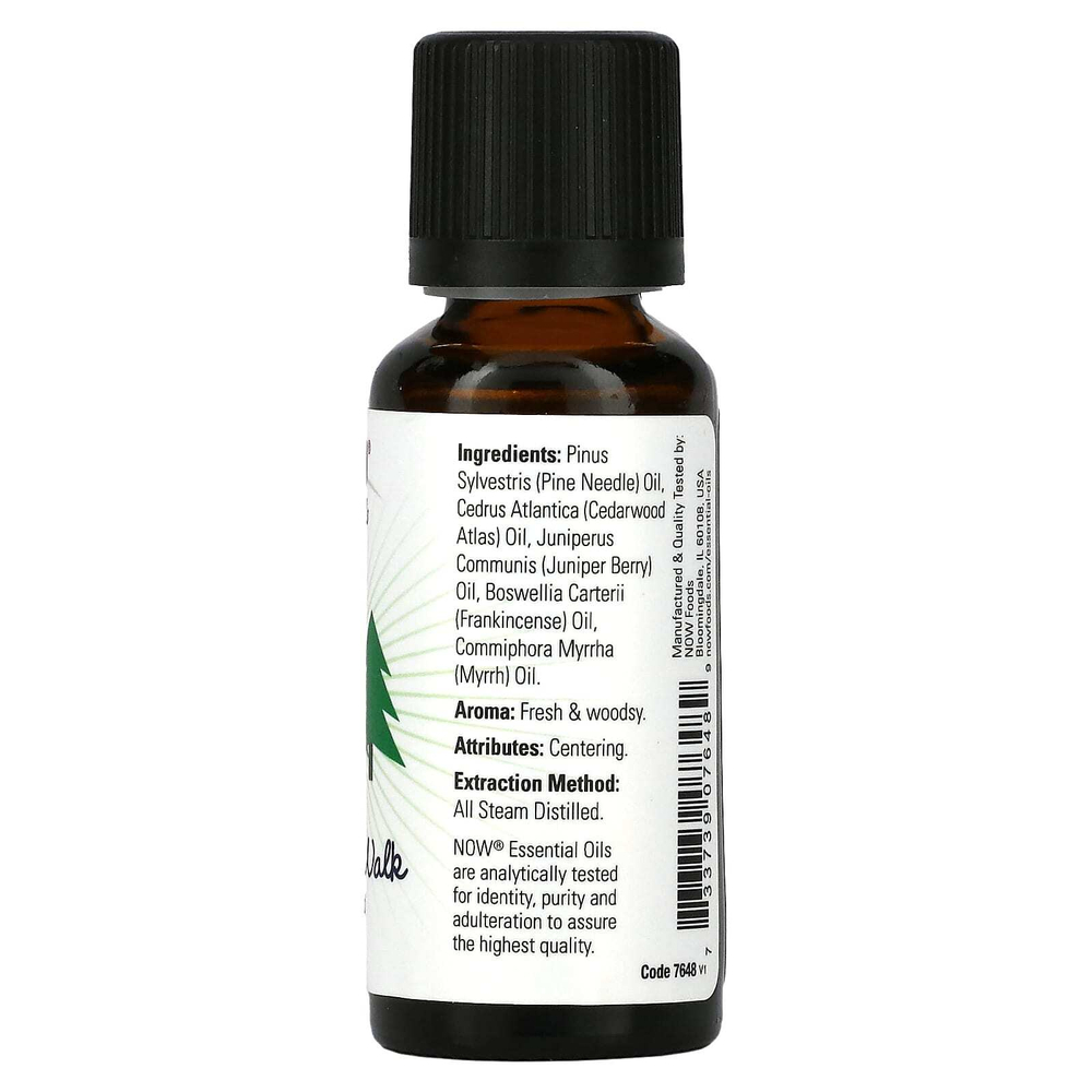 NOW Foods, Essential Oils, смесь Woodland Walk Nature, 30 мл (1 жидк. унц.)