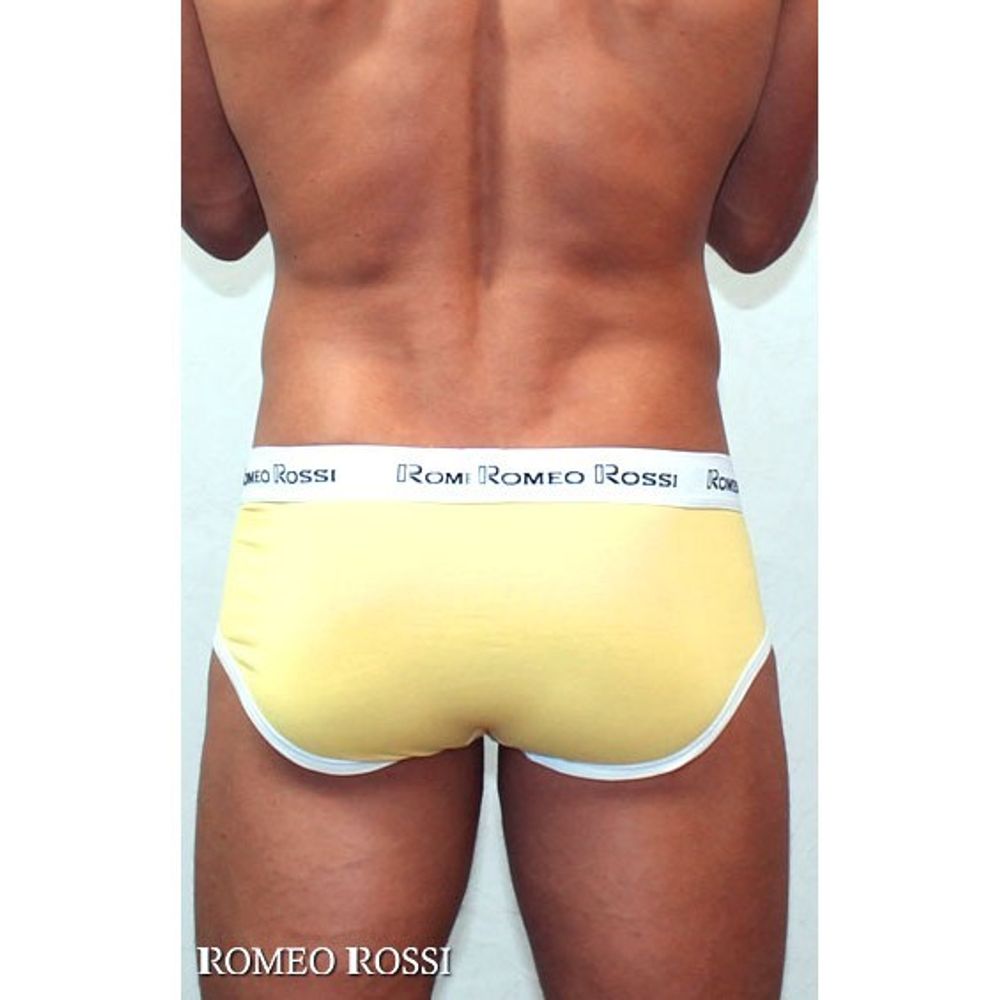 Мужские трусы брифы желтые Romeo Rossi RR366-13 Brief