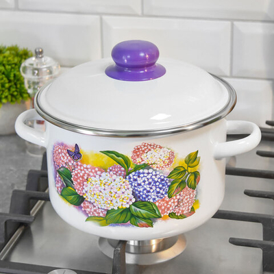 Кастрюля 3л "Сирень"