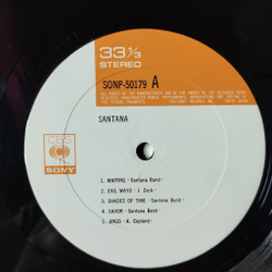 Винтажная виниловая пластинка LP Santana (Japan 1970) (No Obi) Shades Of Time
