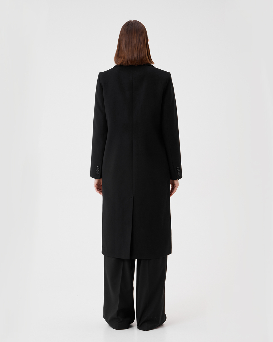 Пальто двубортное