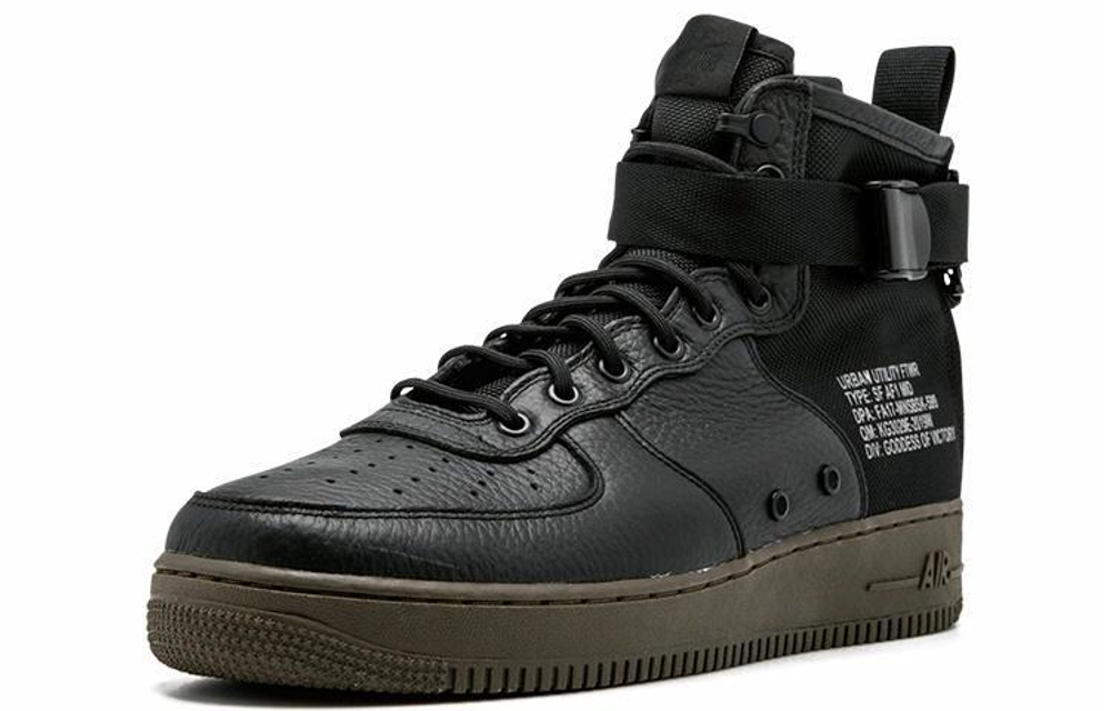 Кроссовки Nike Air Force 1 Black Dark Hazel