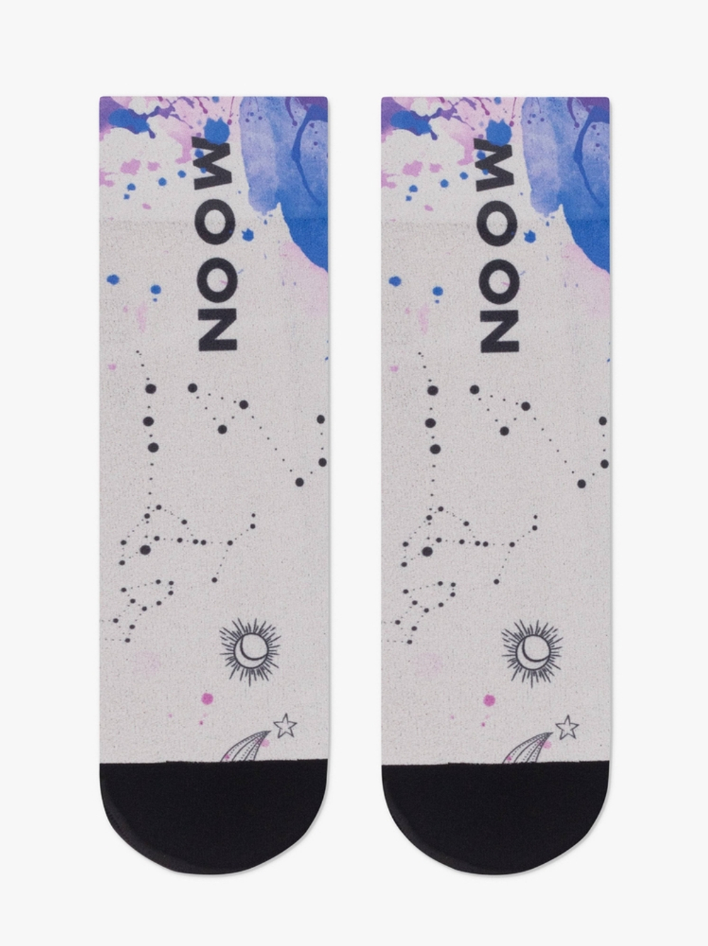 CONTE FANTASY Плотные носки с черным мыском и рисунком «Moon»