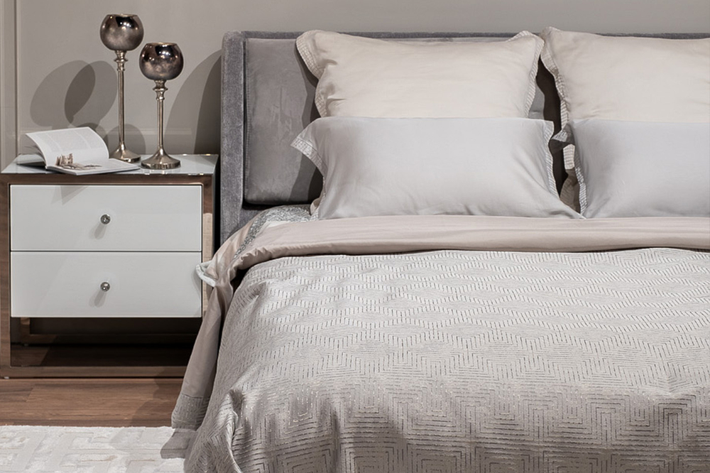 Покрывало Garda Decor Gloss 260х260 серое