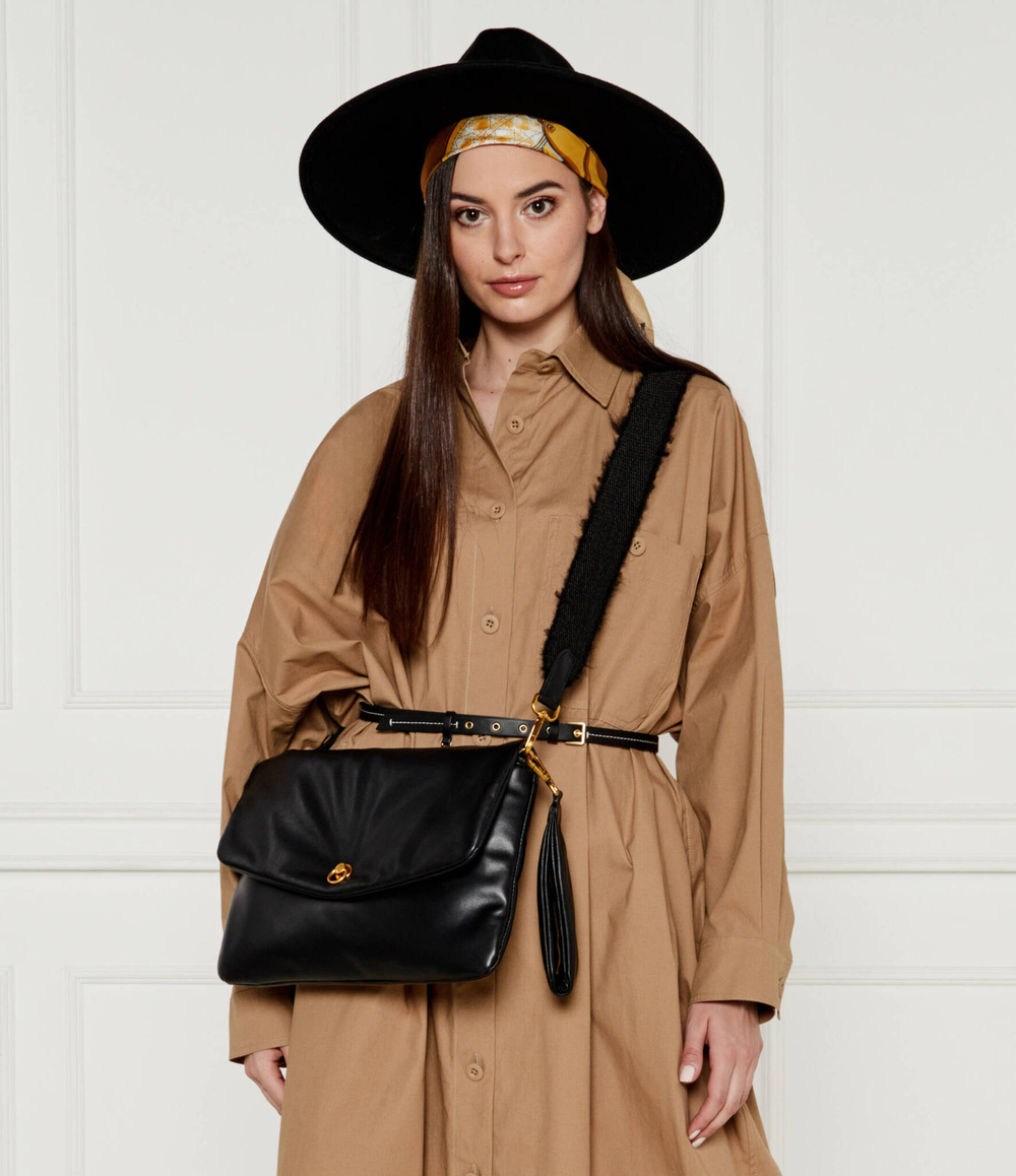 Кожаная сумка через плечо Mirea GIANNI CHIARINI - черный(BS 11211 FOUCLD-NA)