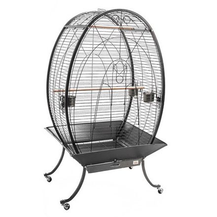 Kredo A28 клетка для птиц овальная, на колесах 88,5х88х159 см