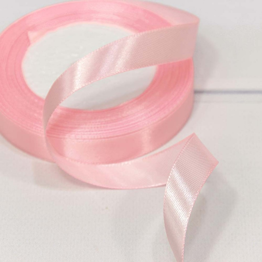 Лента Атласная 1,5см х 28м Сатин (Розовый)