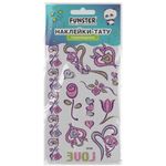 Наклейки-тату переводные "Блестящие", 15,5х9,5 см, ассорти 8 видов, FUNSTER (ФАНСТЕР), 666107