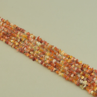 Нитка Сердолик 80 см. (Без замка)