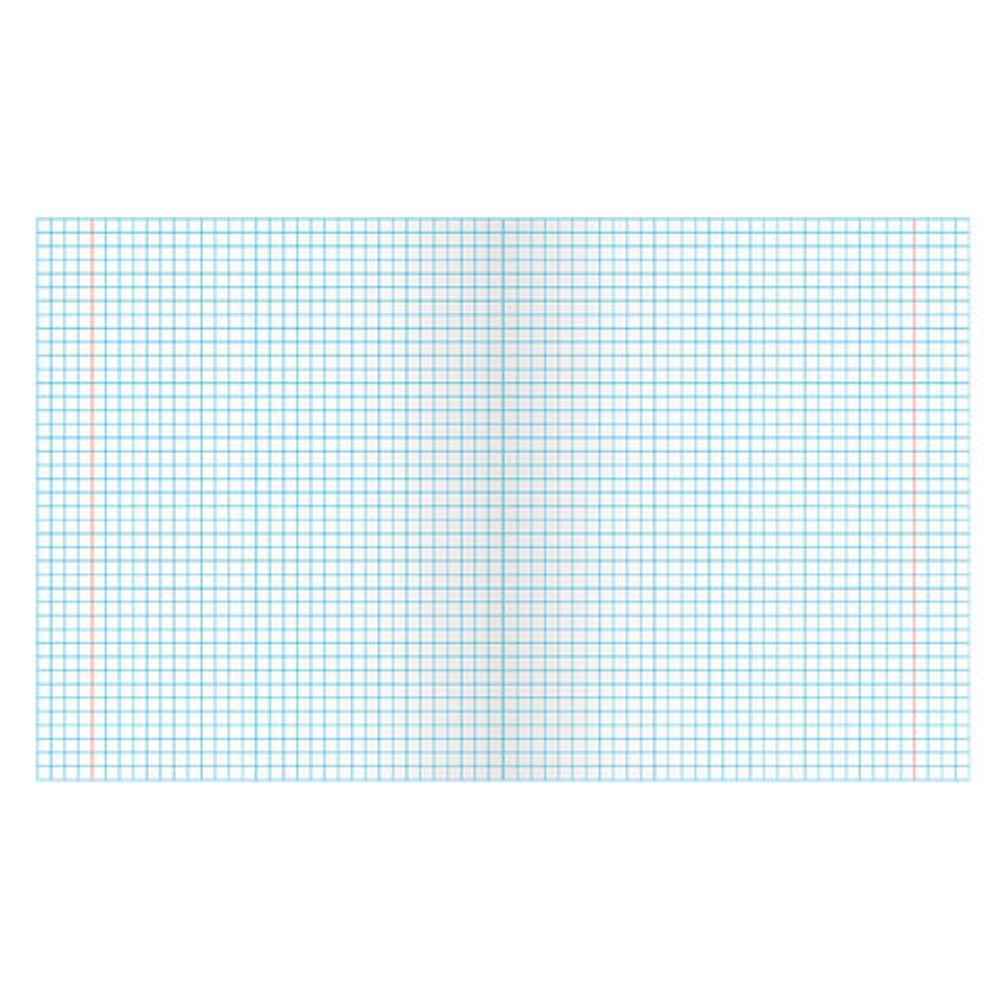 Тетрадь ЗЕЛЁНАЯ обложка 12 л., крупная клетка с полями, офсет, "ПЗБМ", 19957, 50шт