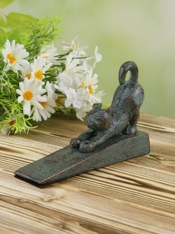 Iron Garden Дверной упор "Кошка потягивающаяся"