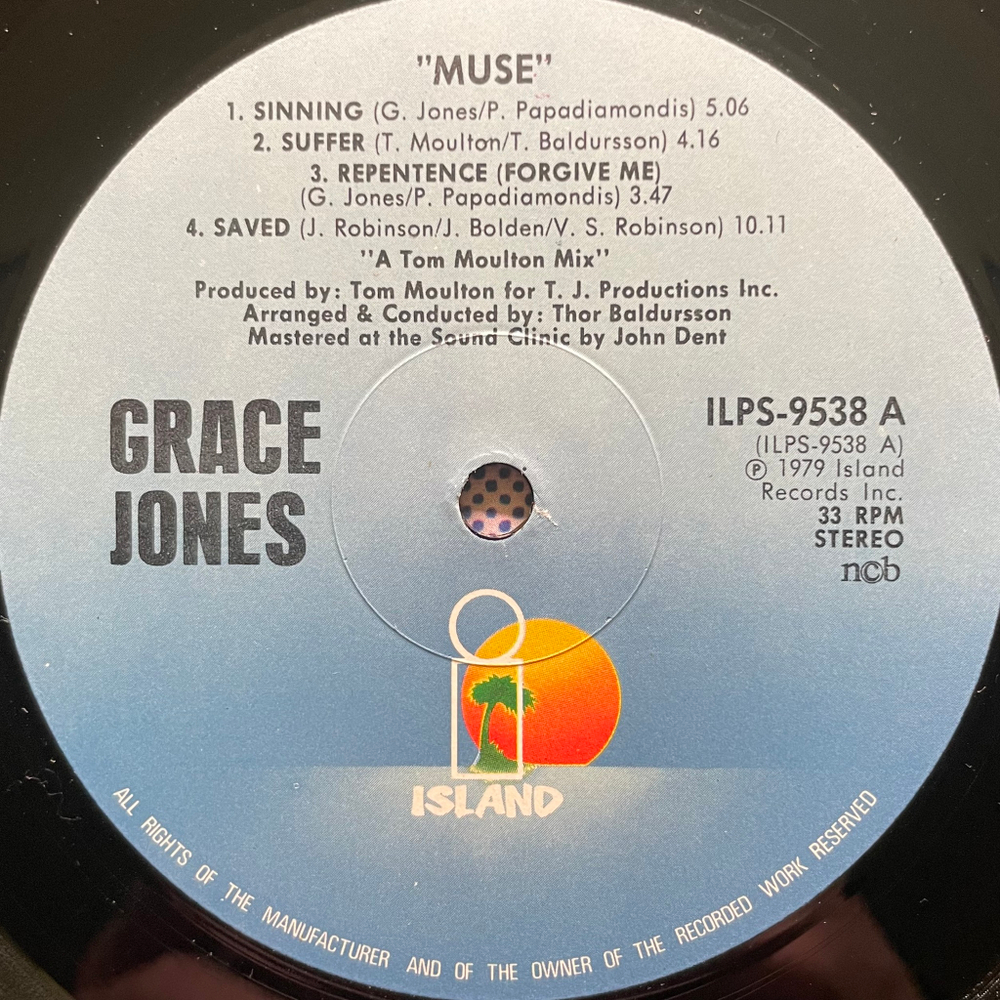 Grace Jones ‎– Muse (Скандинавия 1979г.)