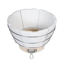 Керамическая сегментированная чаша для угля для гриля Diamond Egg XL