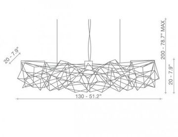 chandelier  Terzani etoile ( 125 cm )