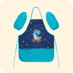 Фартук для творчества на завязках. Динозавр