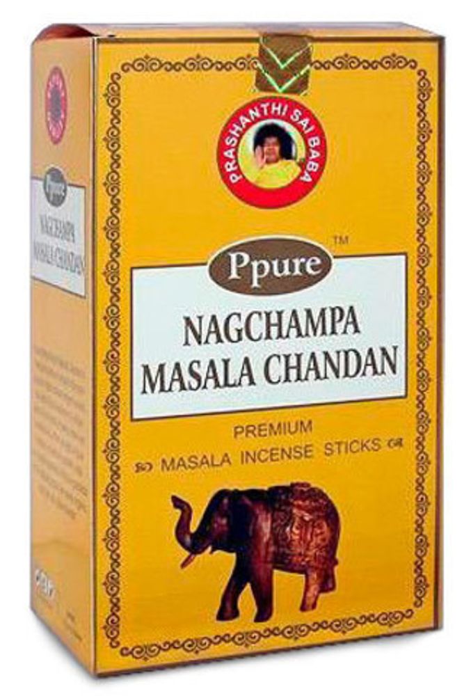 Ppure Nag Champa Masala Chandan Благовоние-масала Чандан, 15 г