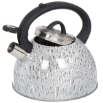 Чайник нерж, 3 л, свист, ручк с силик покр, Daniks, индукц, сер, MSY-074